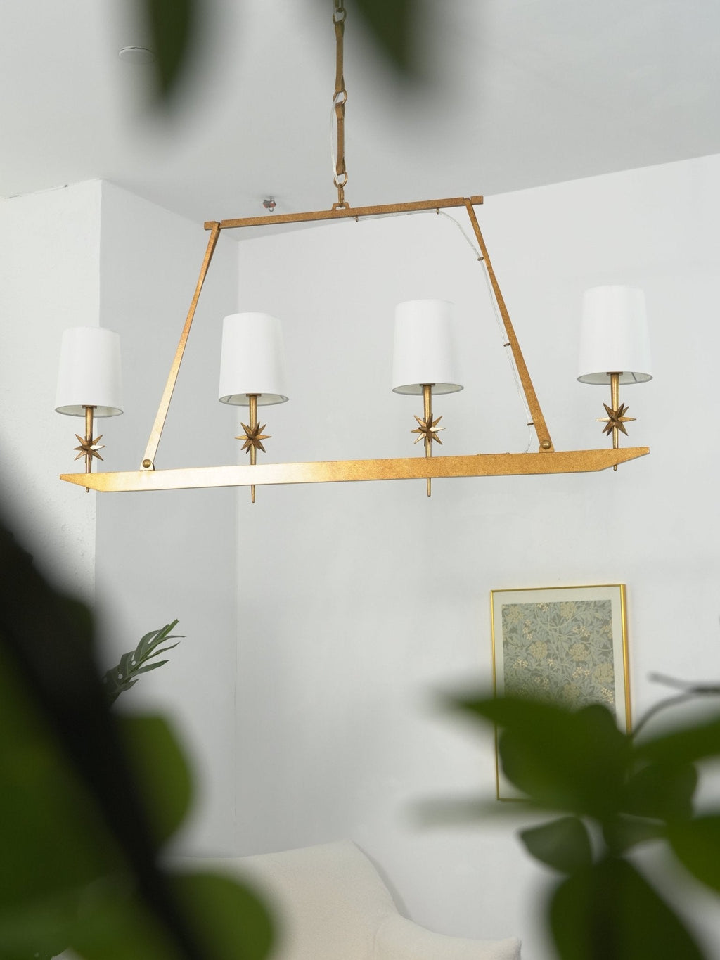 Stellar Frame Linear Chandelier