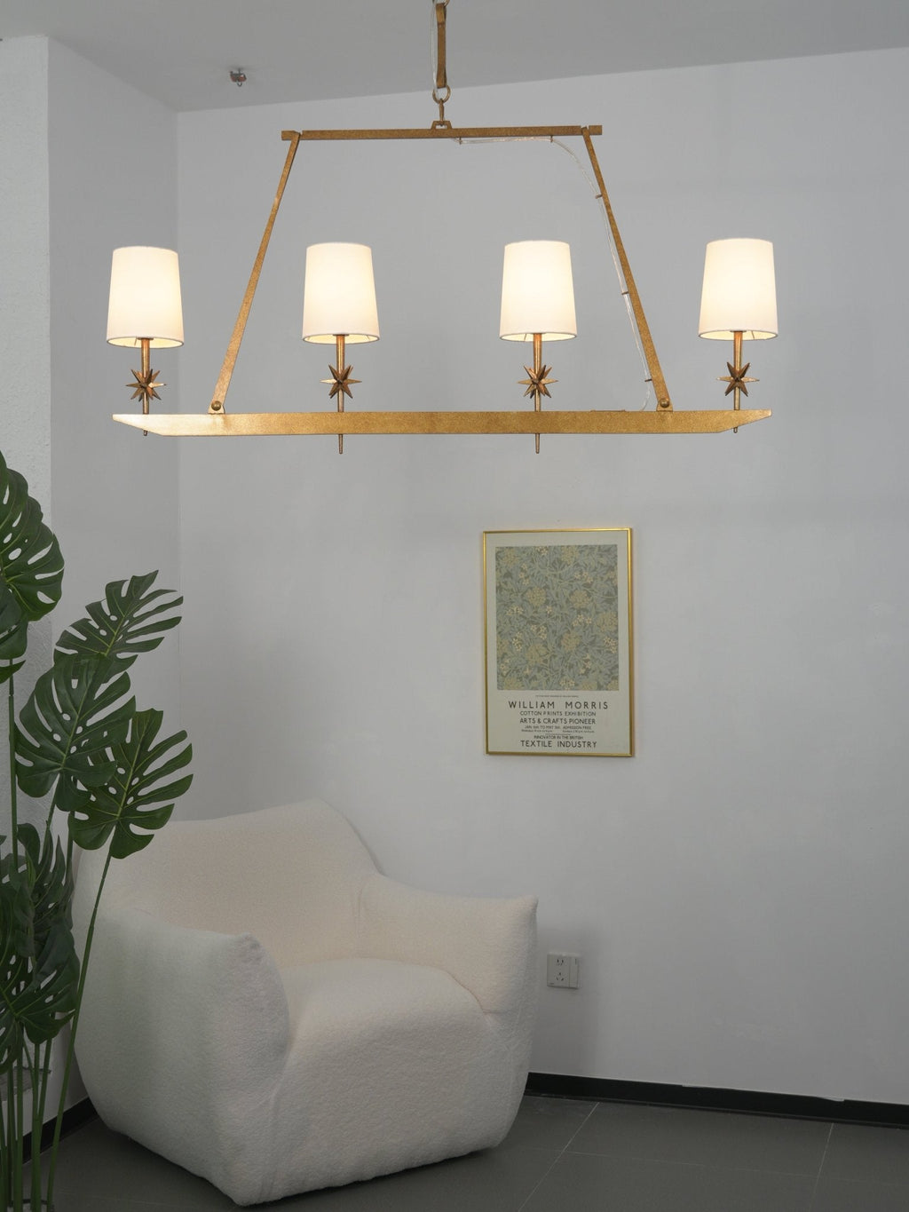 Stellar Frame Linear Chandelier
