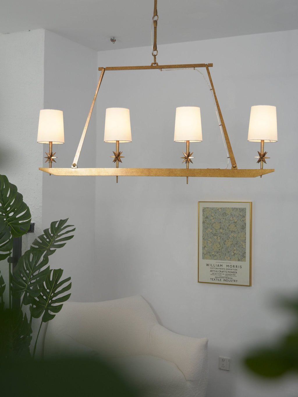 Stellar Frame Linear Chandelier