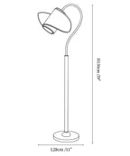 Stelmo Curved Neck Floor Lamp