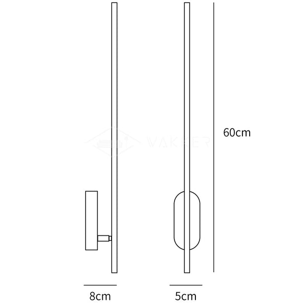 Stick Shaped Plug In Sconce