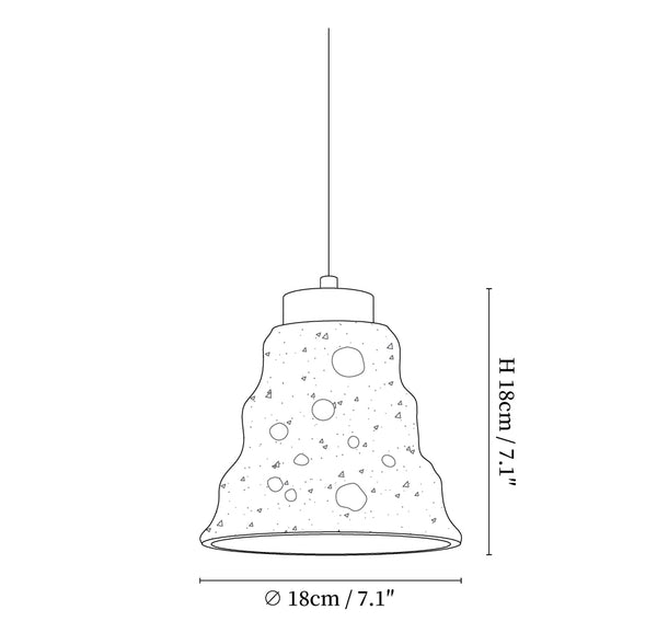 Stone Bell Pendant Light