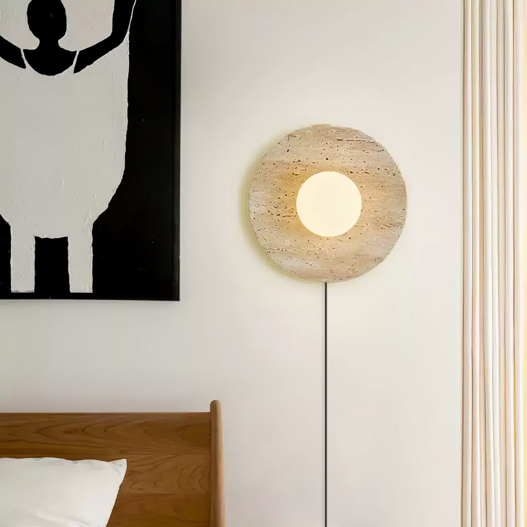 Stone Eclipse Plug - in Wall Light