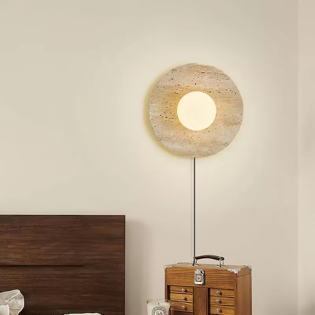 Stone Eclipse Plug - in Wall Light