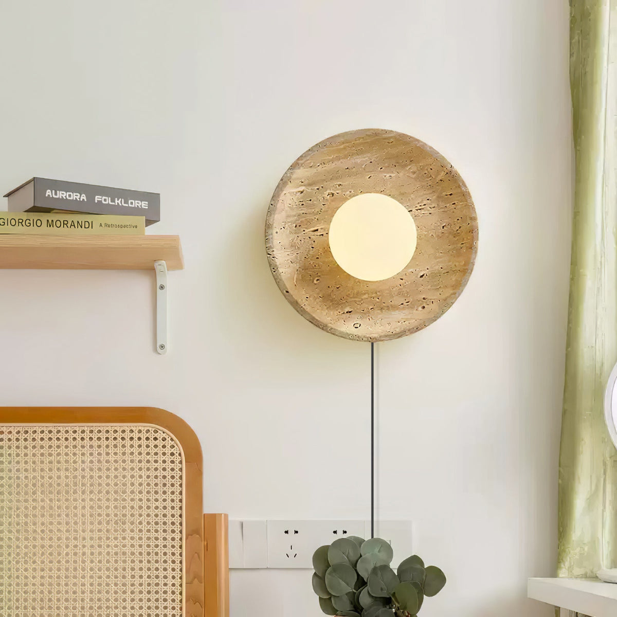 Stone Eclipse Plug - in Wall Light
