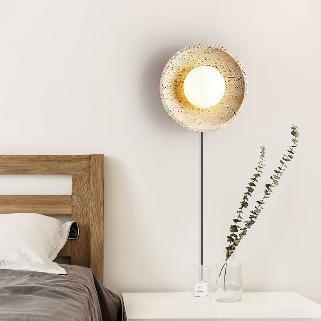 Stone Eclipse Plug - in Wall Light