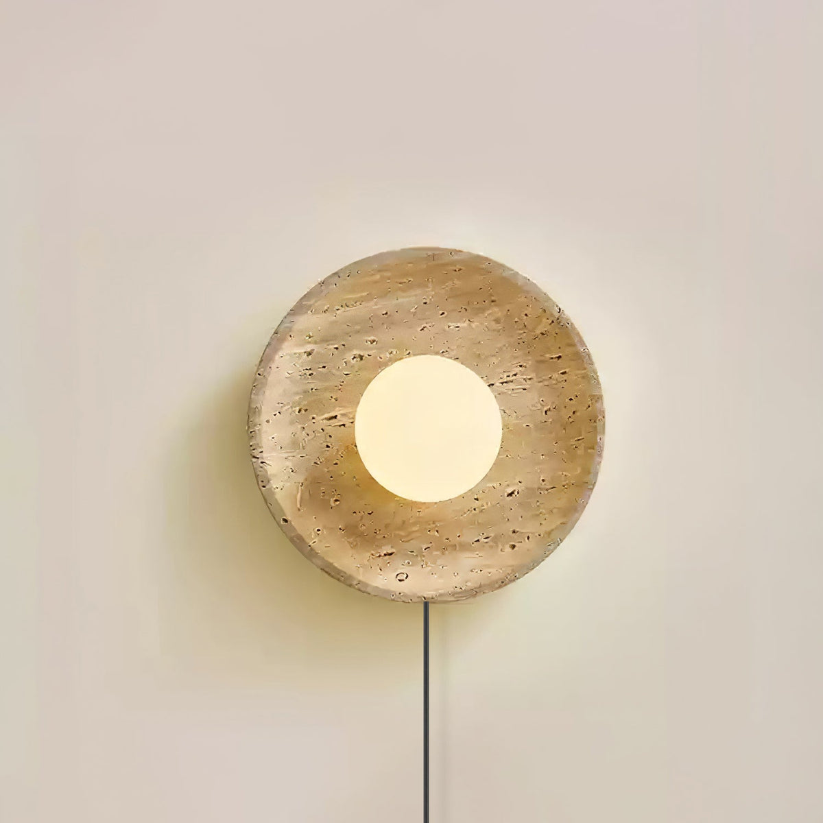 Stone Eclipse Plug - in Wall Light