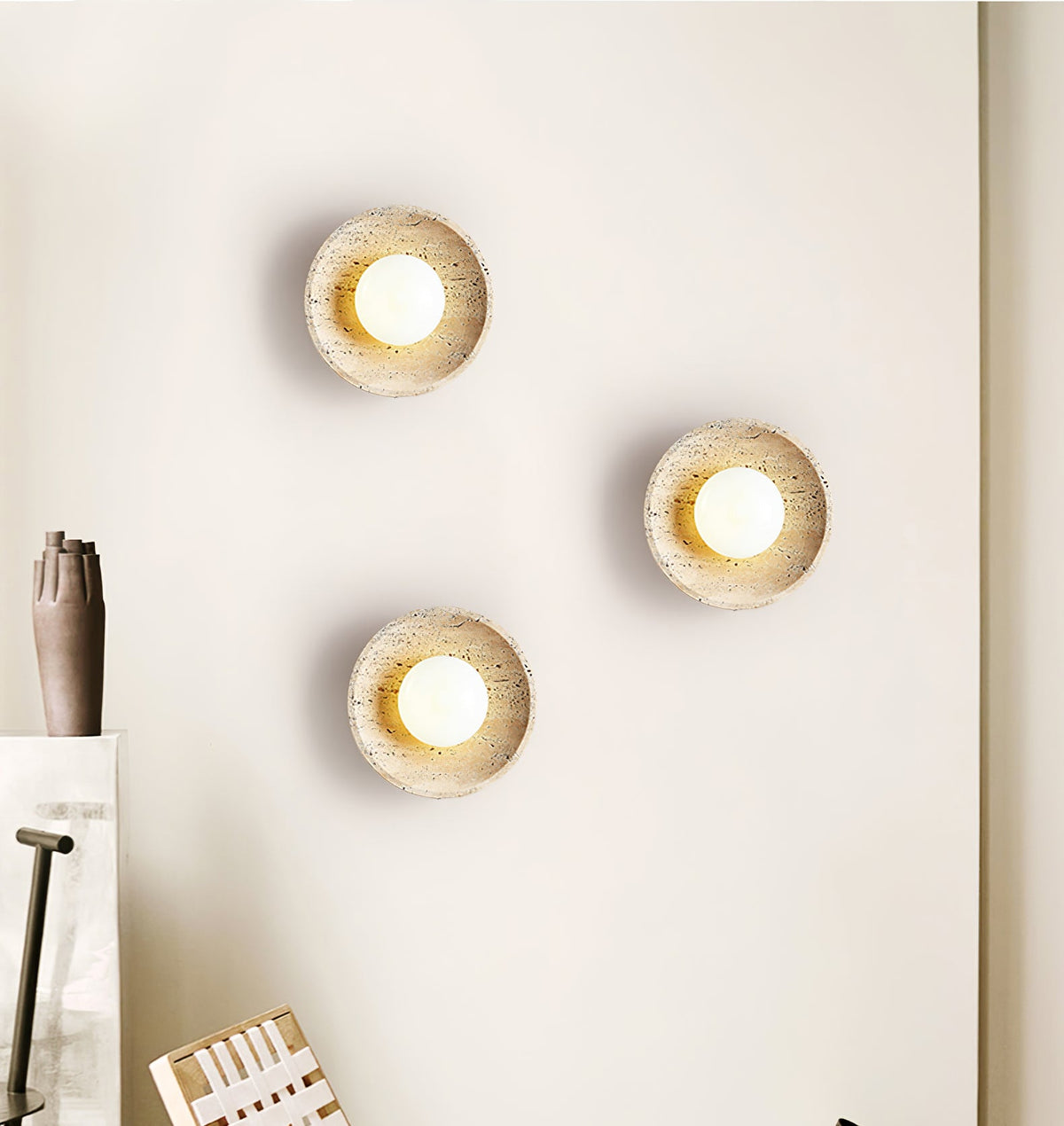 Stone Eclipse Plug - in Wall Light