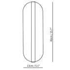 Long Ellipse Alabaster Wall Sconce
