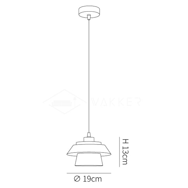 Stone Wood Pendant Lamp