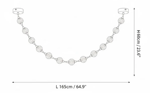 Strand Necklace Chandelier