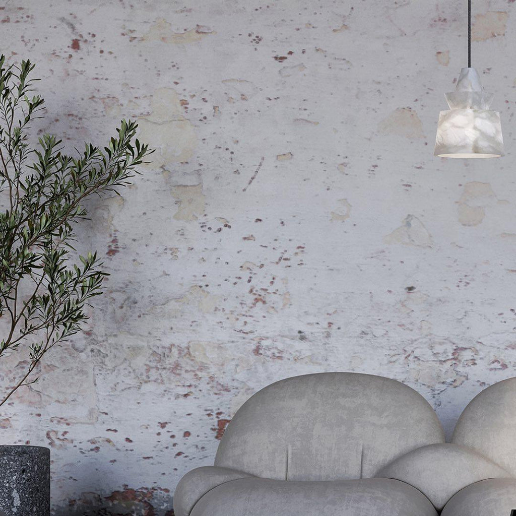 White Alabaster  Pendant Light