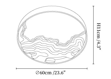 Strata Ceiling Light