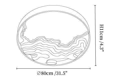 Strata Ceiling Light