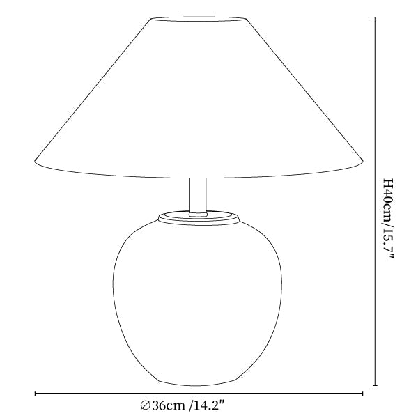 Strata Ceramic Table Lamp