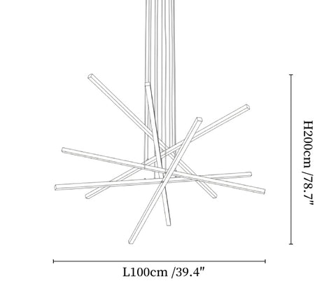 Strata Linear Chandelier