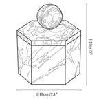 Strata Sphere Stone Storage Box
