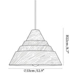 Strata Wood Pendant Lamp