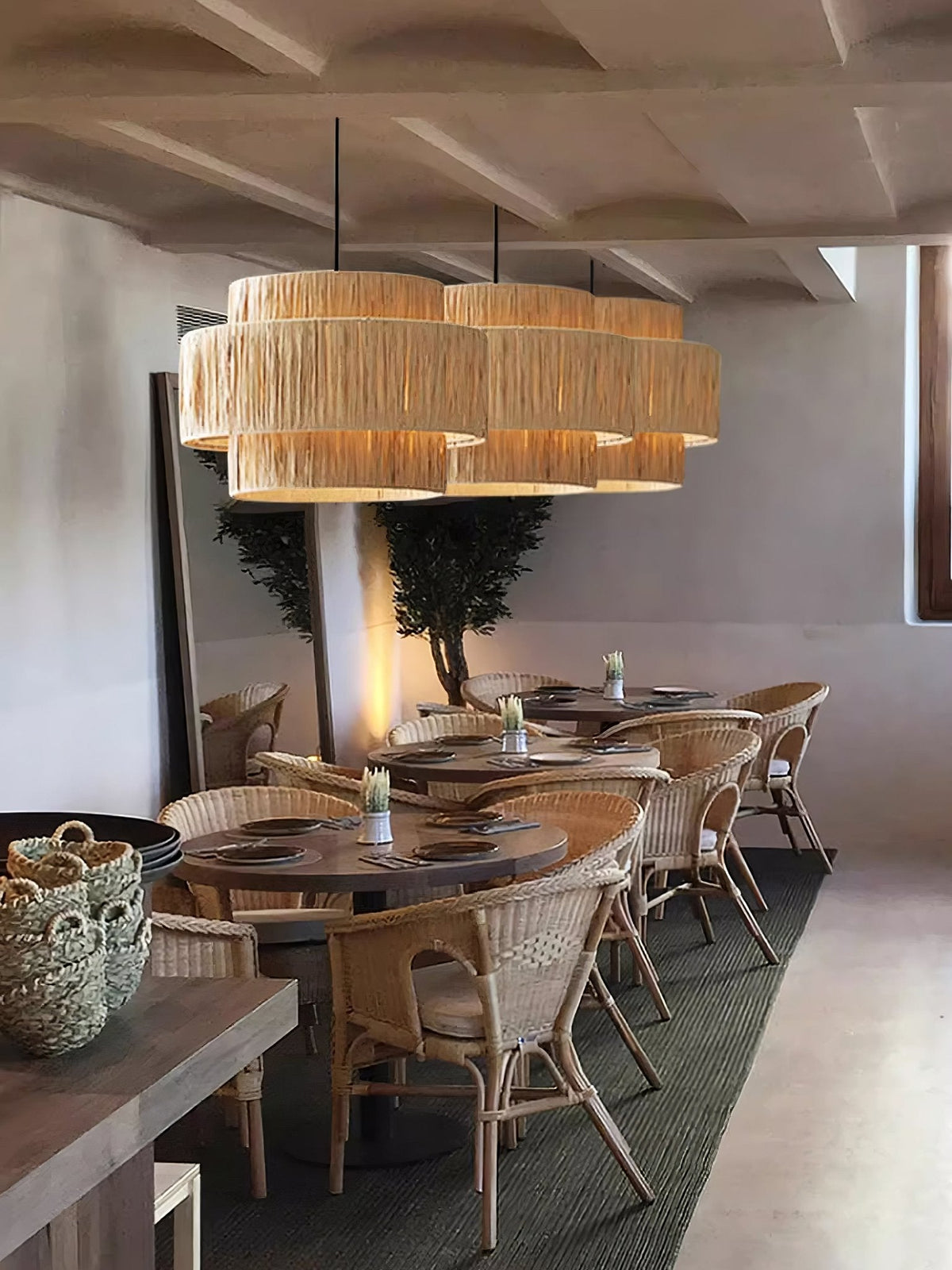 Straw Art Pendant Light
