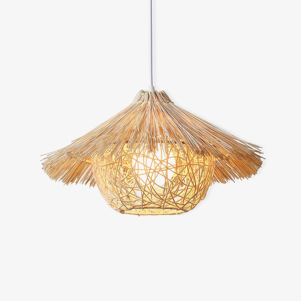 Straw Hat Pendant Light