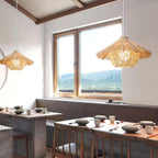 Straw Hat Pendant Light