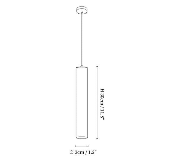 Streamline Cylinder Pendant Lamp