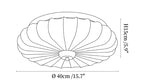 Stretch Fabric Petal Flush Mount