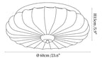 Stretch Fabric Petal Flush Mount