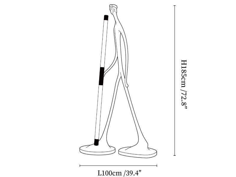 Stride Figure Floor Lamp