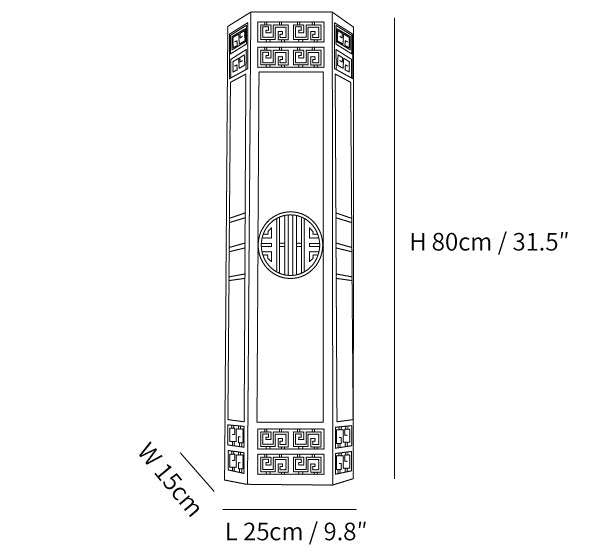 Stripe Outdoor Wall Light