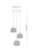 Striped Spinning Top Pendant Light