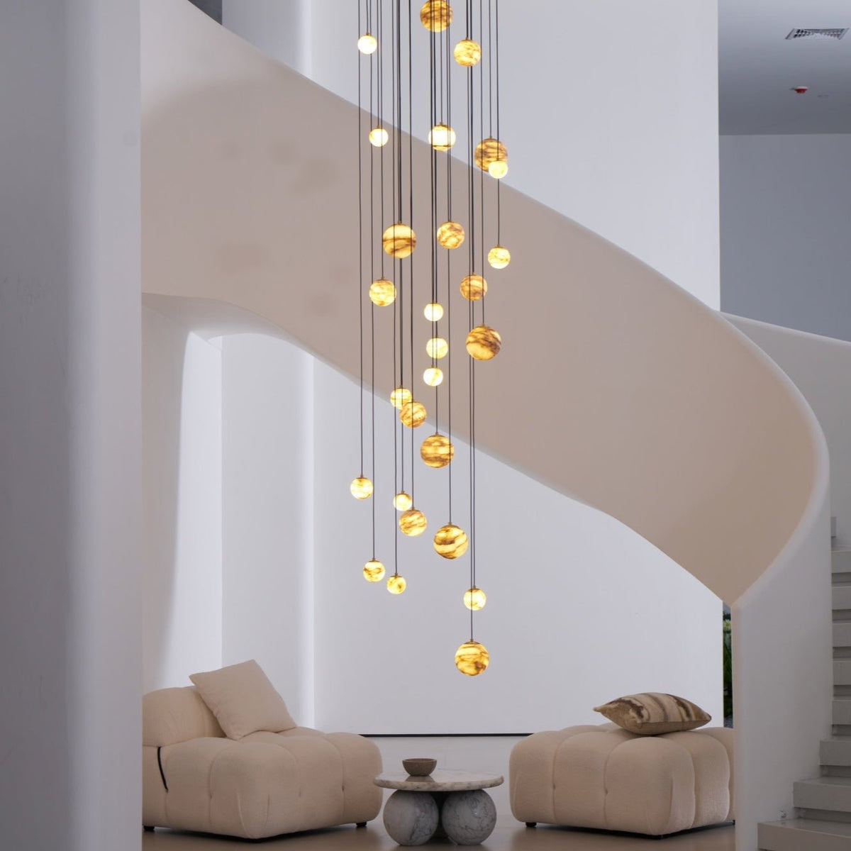 Sultana Alabaster Cluster Chandelier
