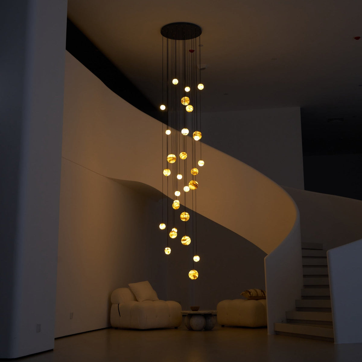 Sultana Alabaster Cluster Chandelier