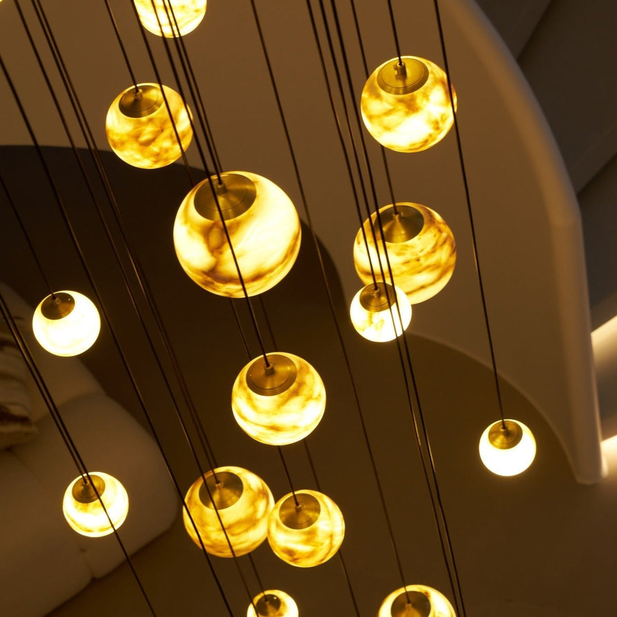 Sultana Alabaster Cluster Chandelier