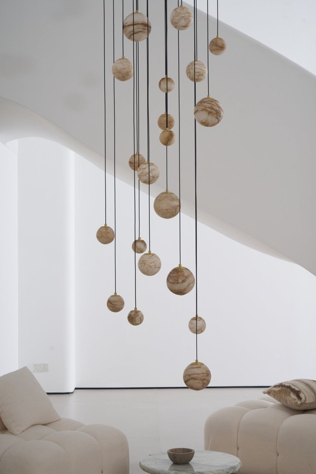 Sultana Alabaster Cluster Chandelier