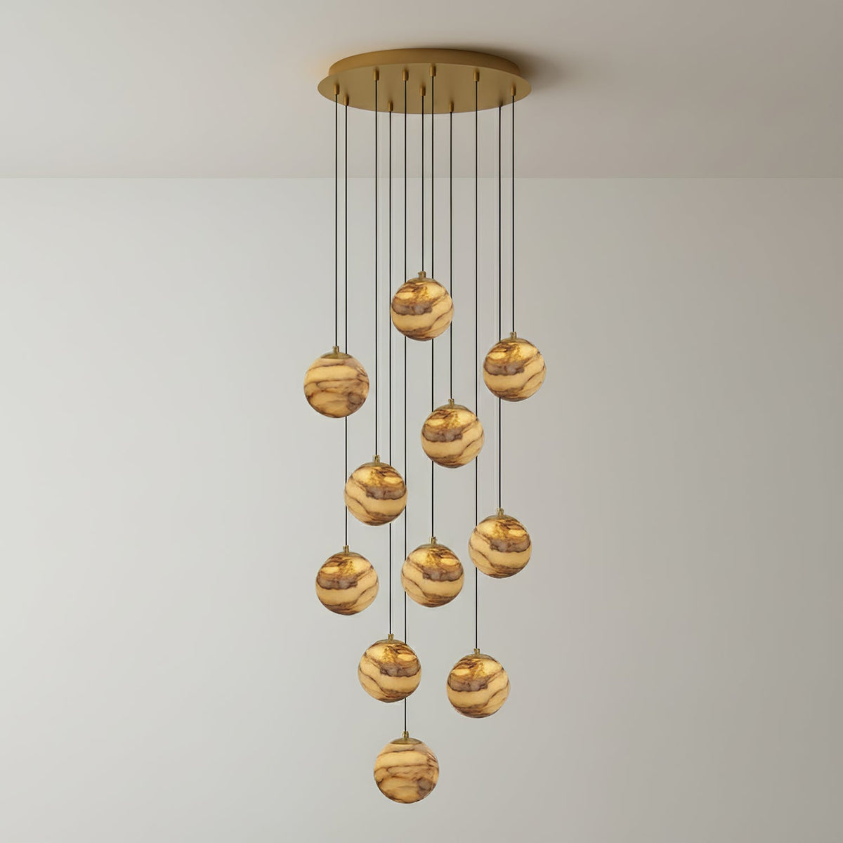 Sultana Alabaster Cluster Chandelier