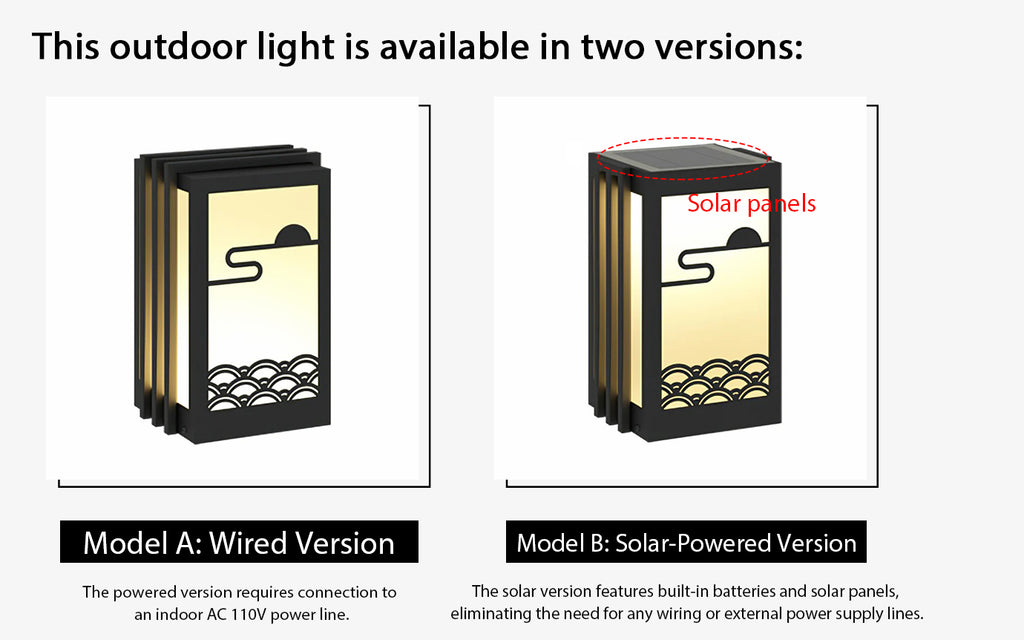 Sunrise Pattern Outdoor Light
