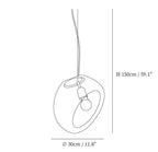 Suspended Water Drop Pendant Lamp