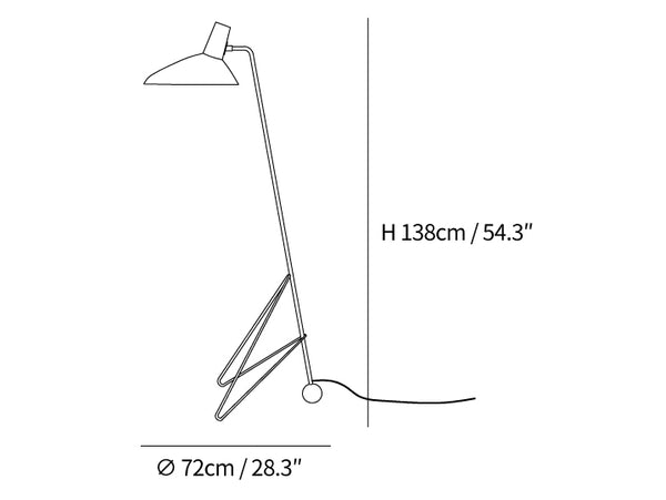 Svelte Noir Floor Lamp