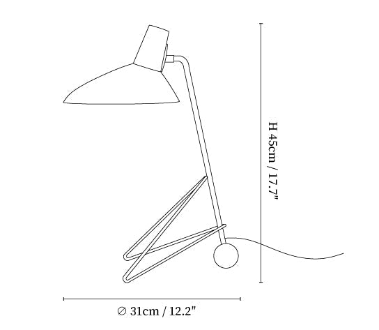Svelte Noir Table Lamp