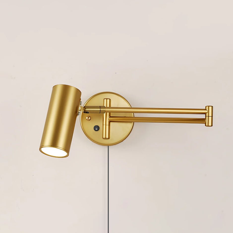 Swing Arm Plug - in Wall Sconce
