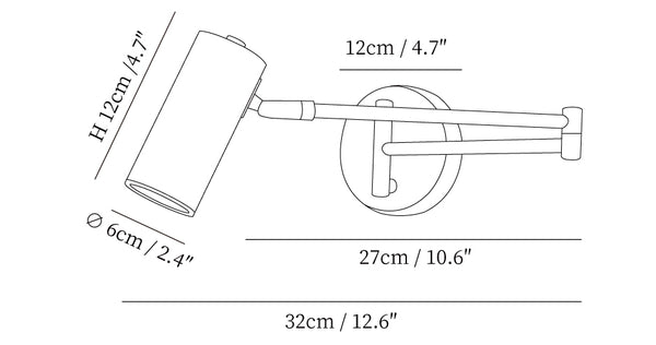 Swing Arm Plug-in Wall Sconce