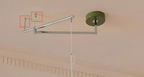 Swing Arm Stone Pendant Light
