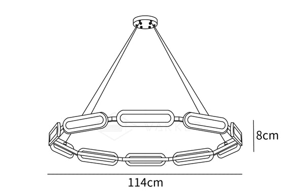 Swirl Chandelier