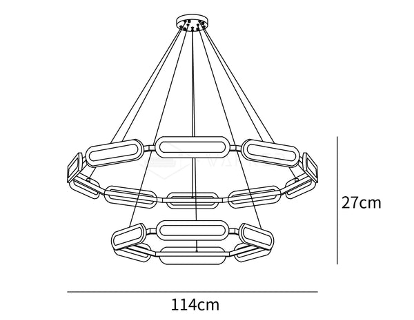Swirl Chandelier