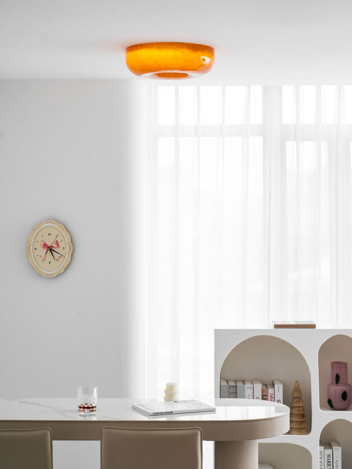 Swirl Glass Ceiling Lamp