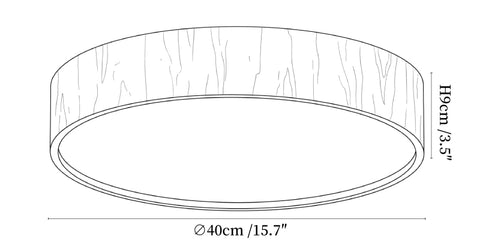 Sylva Minimalist Timber Ceiling Lamp