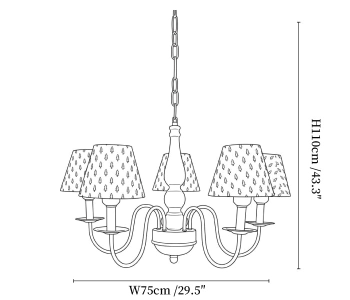 Sylvan Arm Chandelier