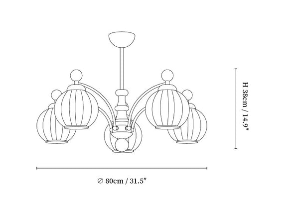 Sylvan Orb Chandelier