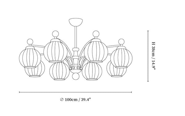 Sylvan Orb Chandelier
